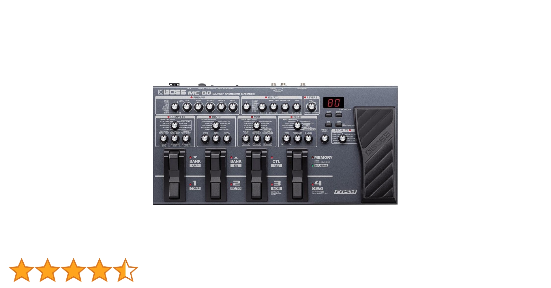 Amazon | BOSS Guitar Multiple Effects ME-80
